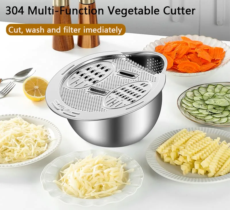 2-in-1 Wash And Cut Drain Bowl