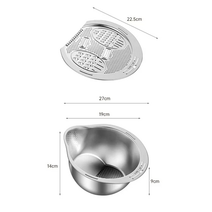 2-in-1 Wash And Cut Drain Bowl