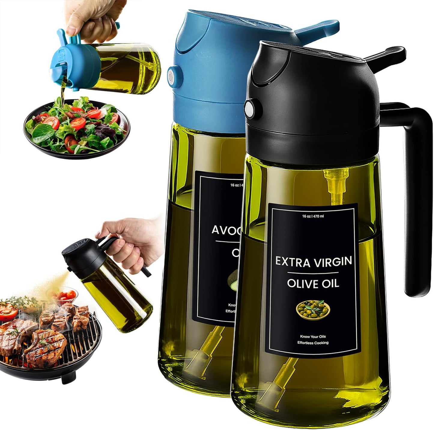2 In 1 Oil Dispenser And Spray