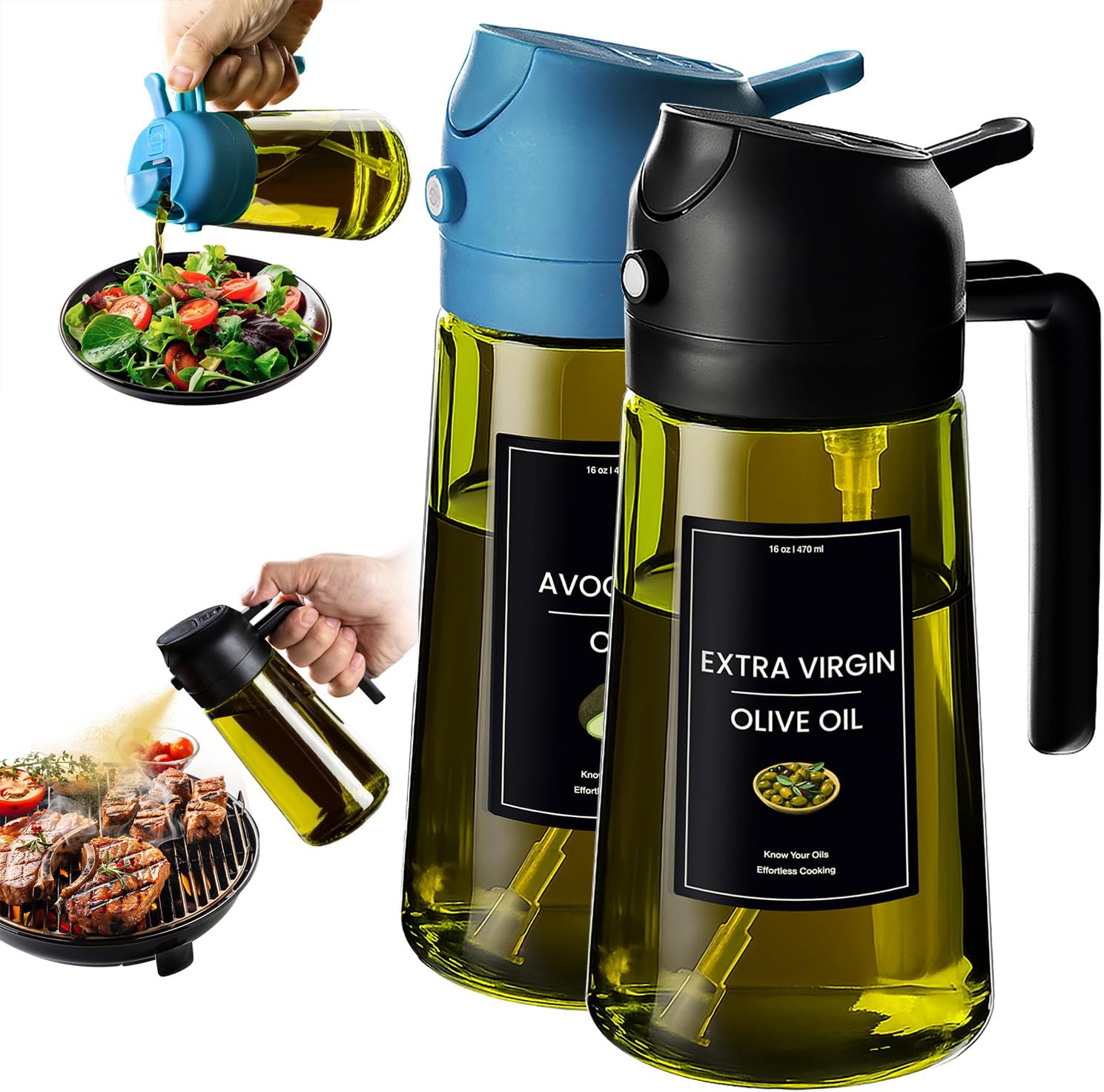 2 In 1 Oil Dispenser And Spray