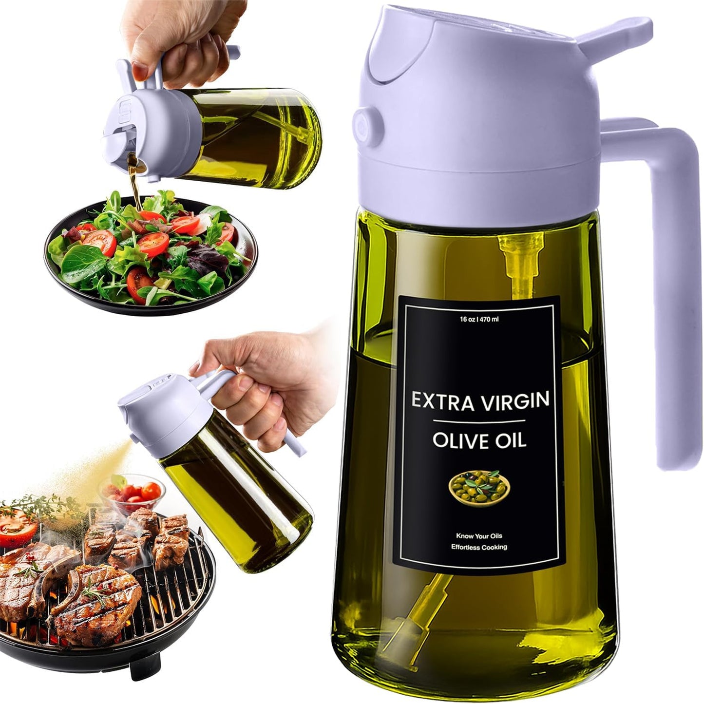 2 In 1 Oil Dispenser And Spray