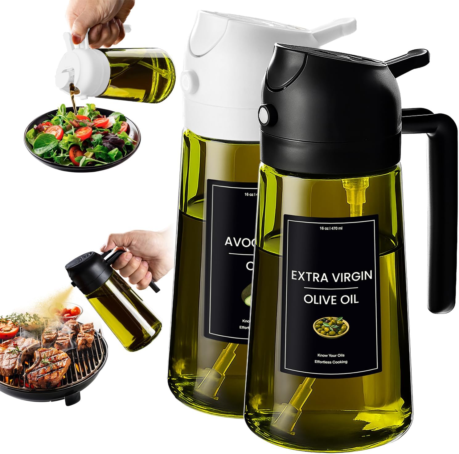 2 In 1 Oil Dispenser And Spray
