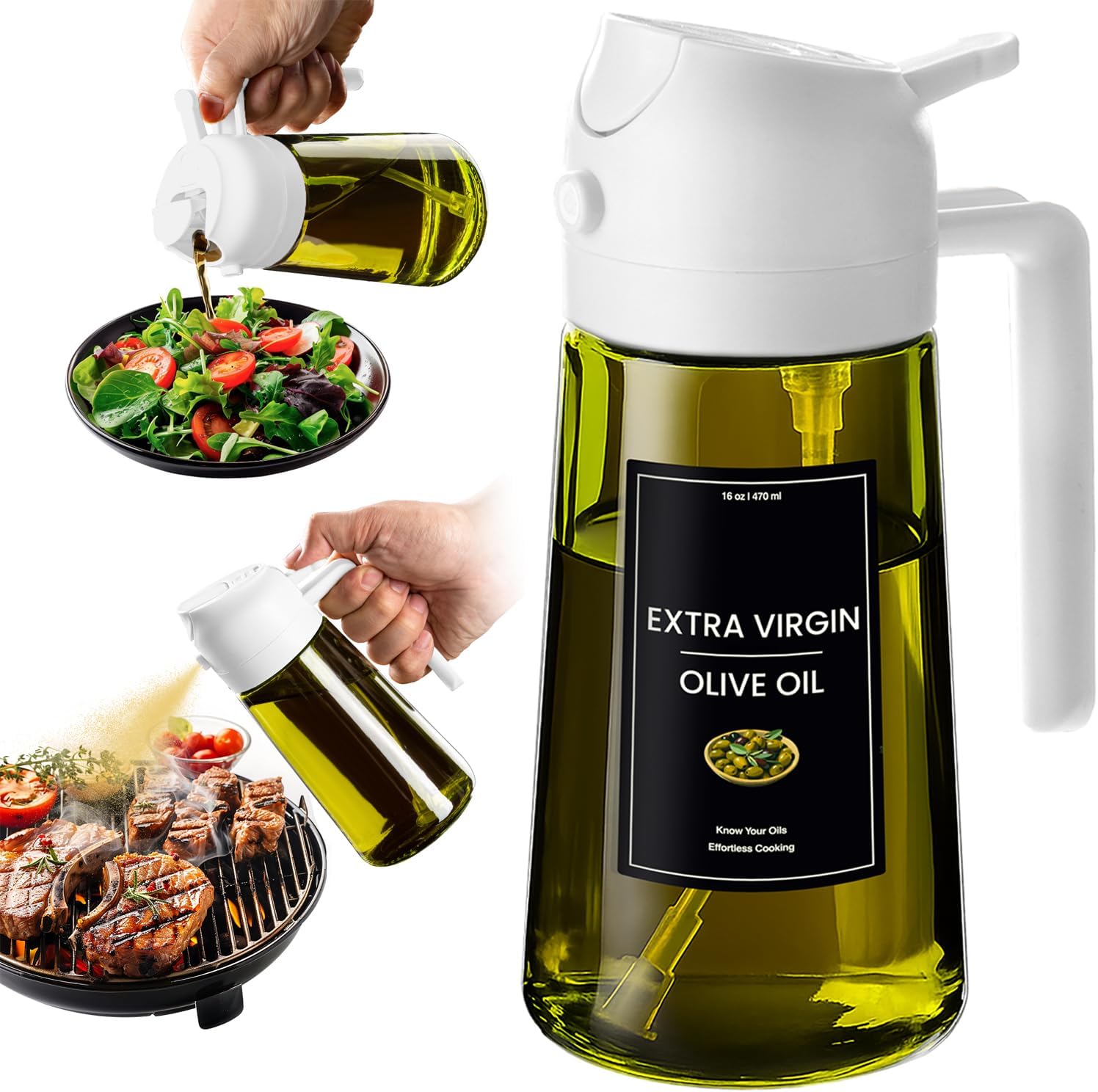 2 In 1 Oil Dispenser And Spray
