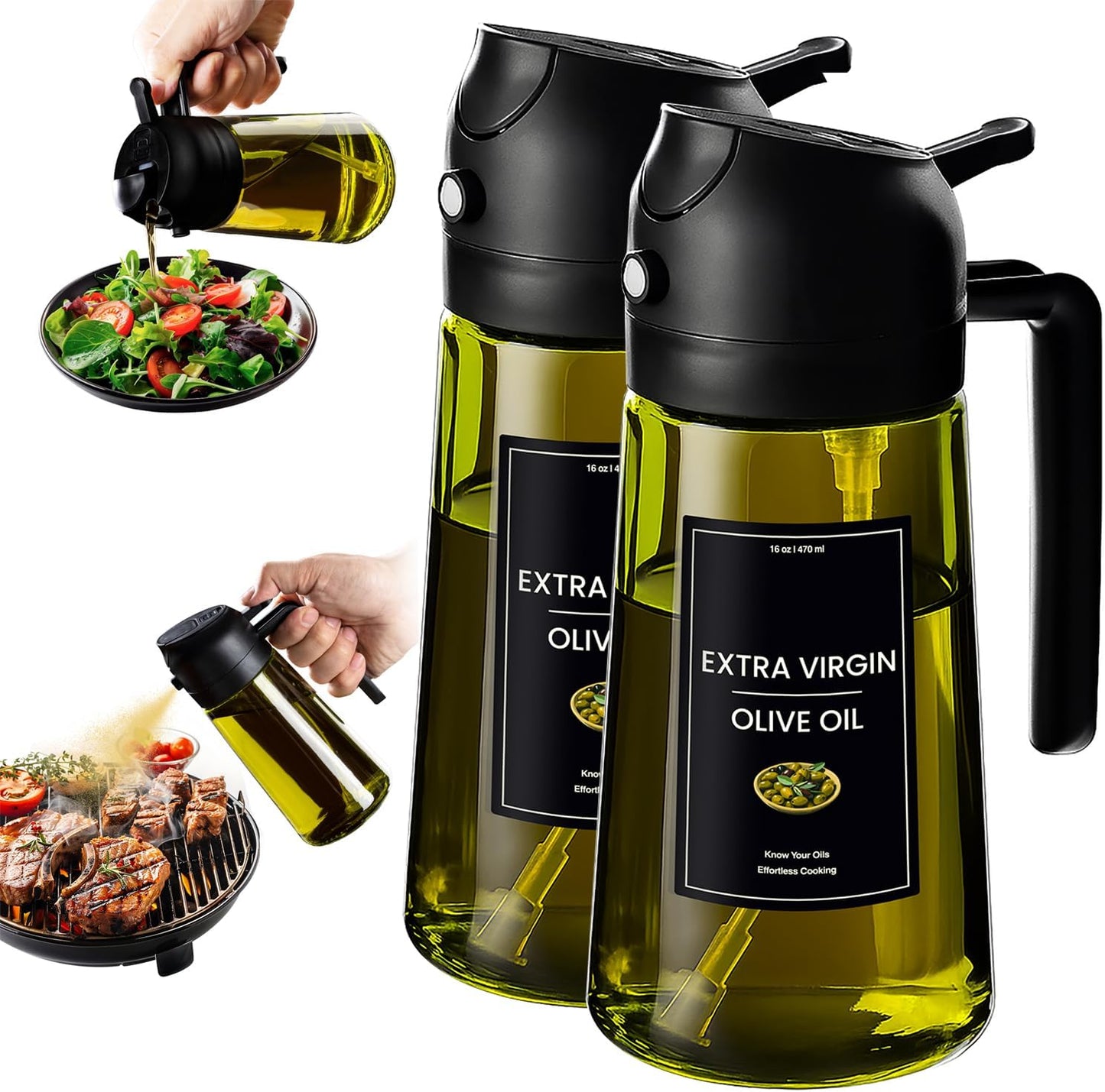 2 In 1 Oil Dispenser And Spray