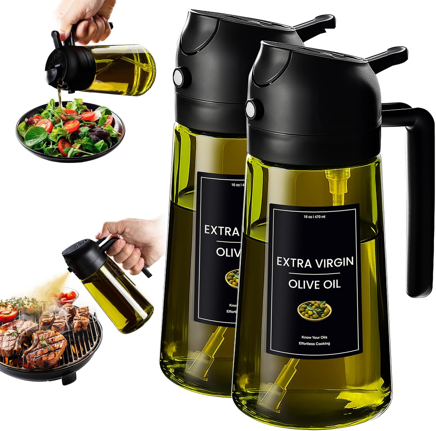 2 In 1 Oil Dispenser And Spray