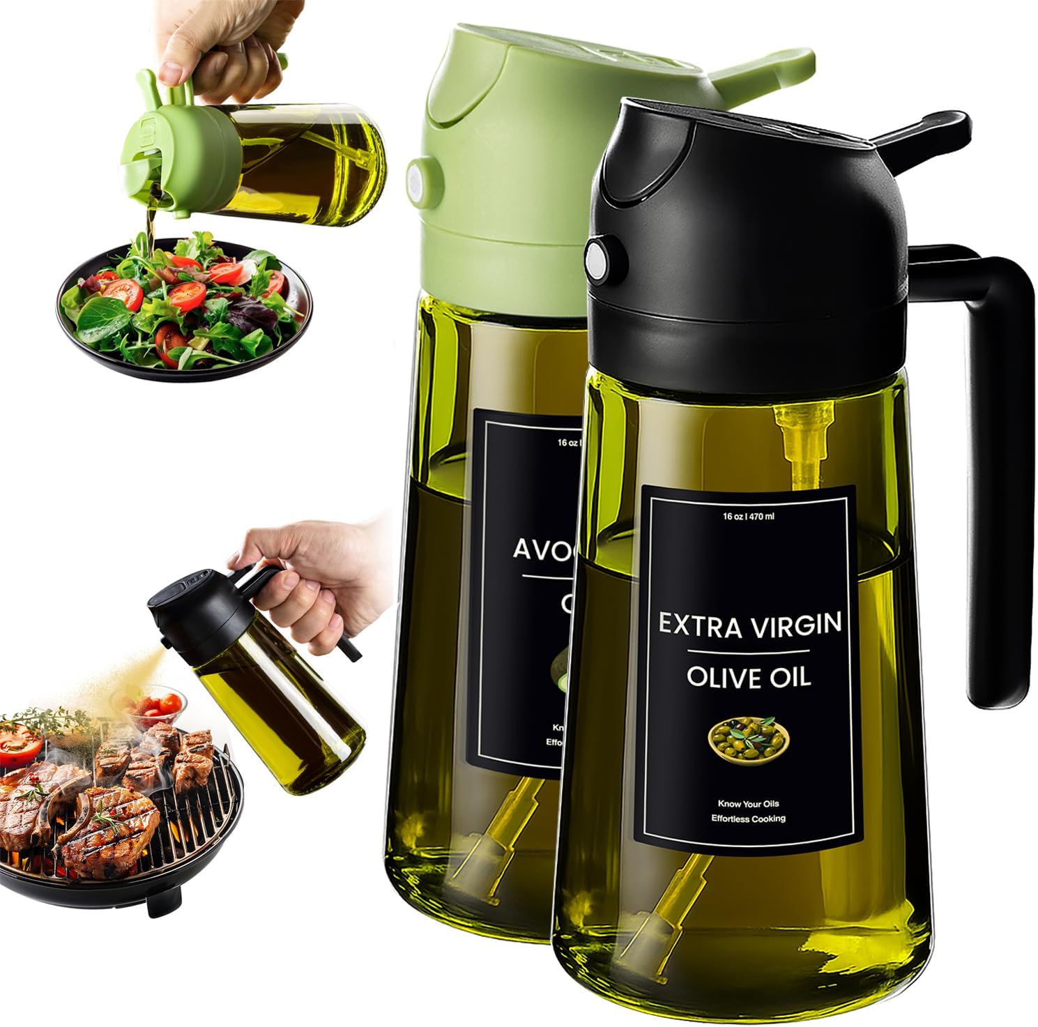 2 In 1 Oil Dispenser And Spray