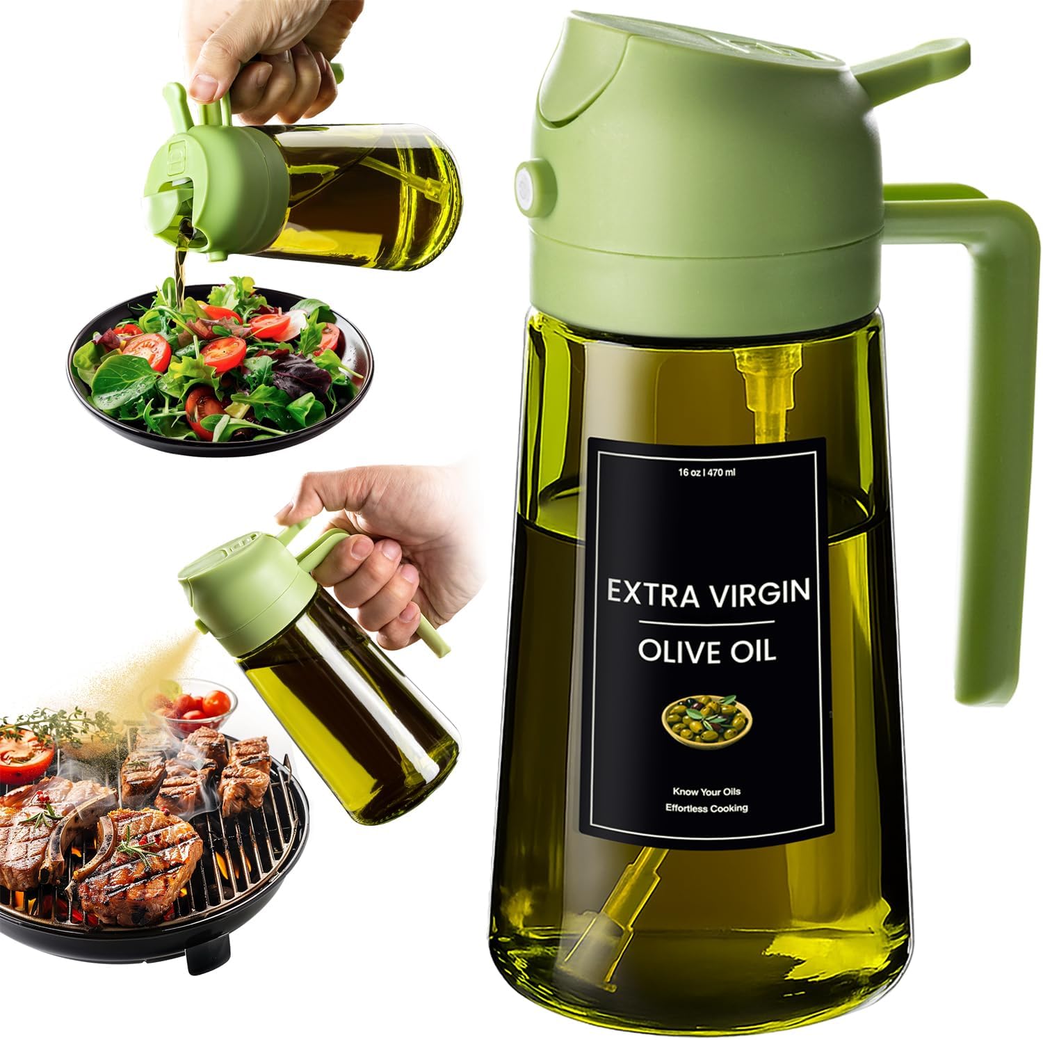 2 In 1 Oil Dispenser And Spray